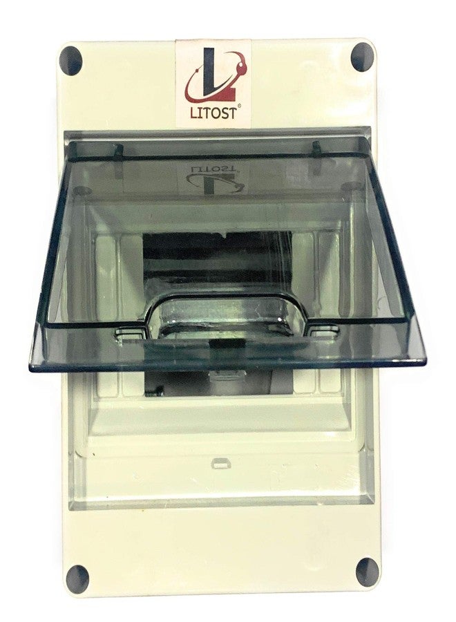 Litost Weather Proof IP-65 PVC MCB Box (Enclosure) 5 Way Against Water Splash - Image 2
